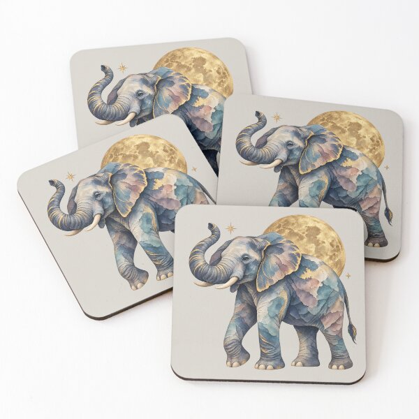 Item preview, Lunar Elephant with Antique Gold Moon designed and sold by  MAD's Recreation Studio.