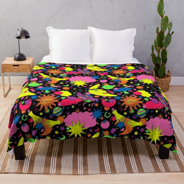 Item preview, Sweet Psychedelic Dreams in Black + Neon designed and sold by YesterdayColl.