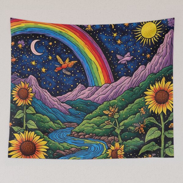 Item preview, 60's Nature Hippy Art designed and sold by TheDarkWardrobe.