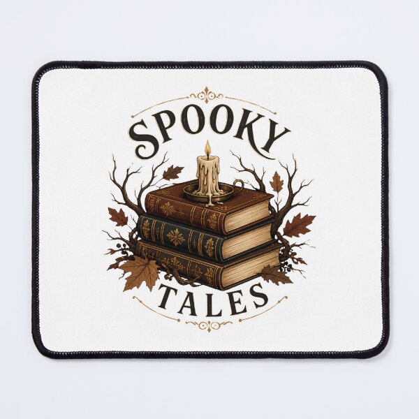 Item preview, Spooky Tales Vintage Autumn Books And Candle Art designed and sold by Créative touche .