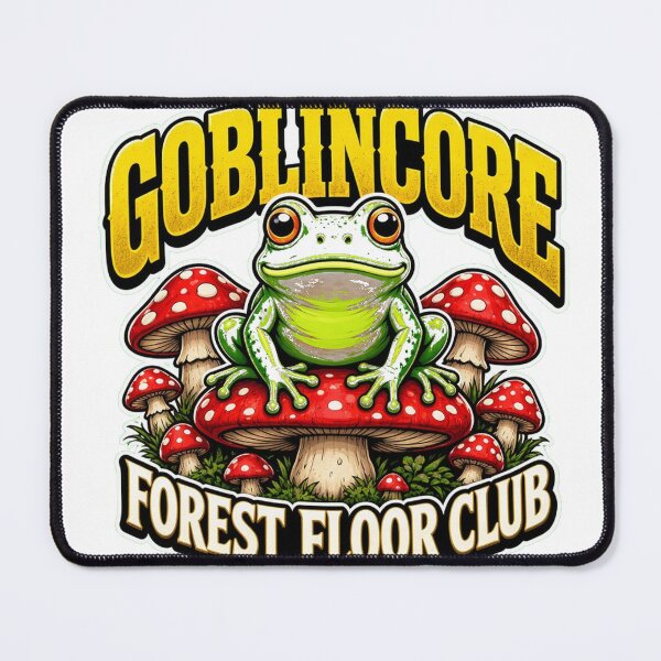 Item preview, Goblincore Frog Toadstool Forest Floor Club Bootleg Tee Sticker designed and sold by GSideArtStore.