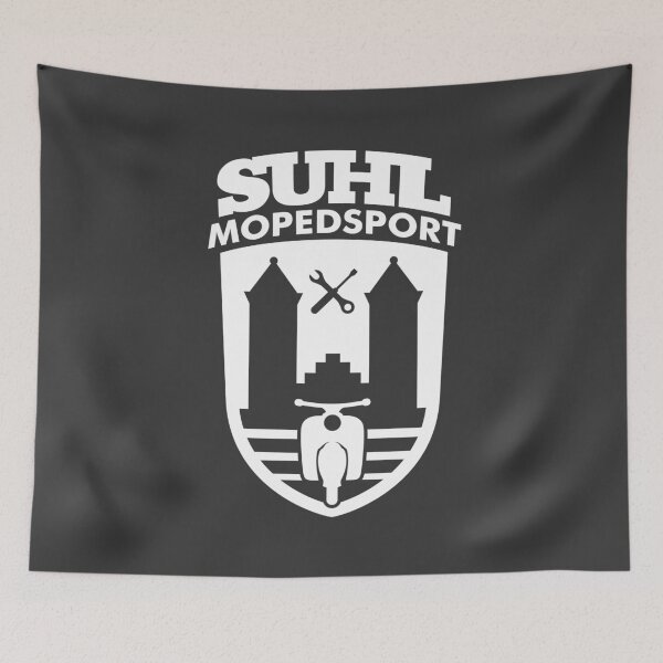 Item preview, Simson Schwalbe Suhl Mopedsport crest logo (white) designed and sold by VEB Ostladen.