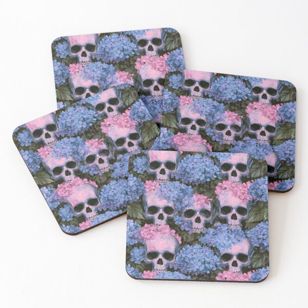 Item preview, Hydrangea and Skull Pattern designed and sold by scicilysimonee.