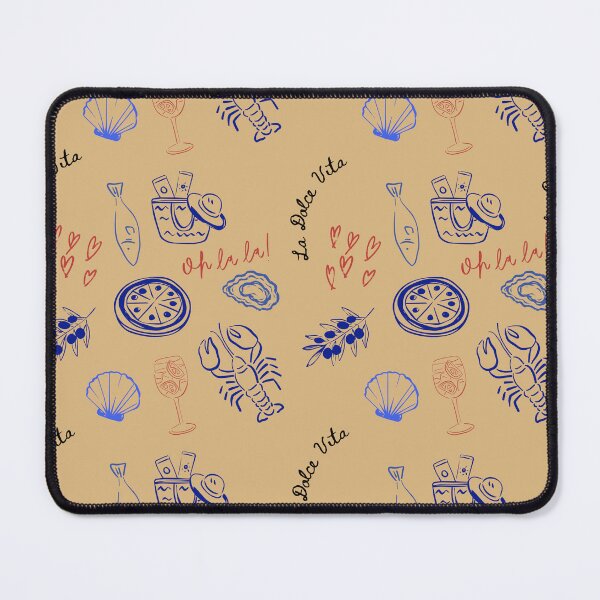 Item preview, La Dolce Vita Yellow Print designed and sold by The Lady Goblin's Goods.