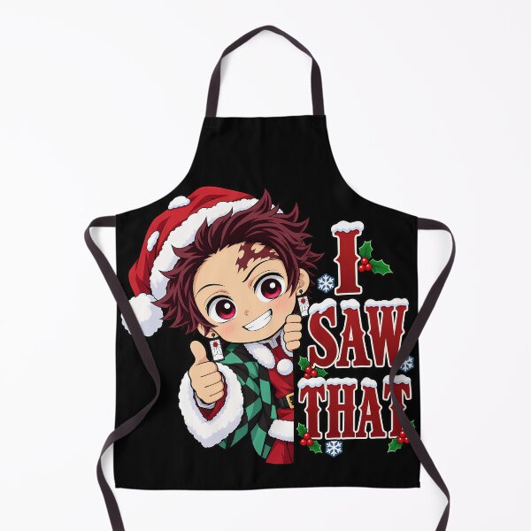Item preview, Tanjiro Kamado Demon Slayer Christmas Chibi I Saw That designed and sold by mildaclairmo.