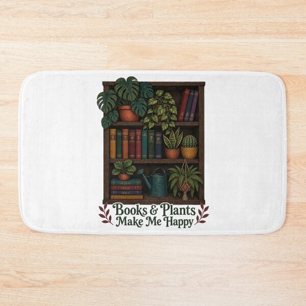 Item preview, Books & Plants Happy Bookshelf designed and sold by MOSIDRIP™.