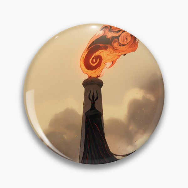 Item preview, Dark Shadow Lord Flaming Tower Fantasy Art designed and sold by Lunat1kk.