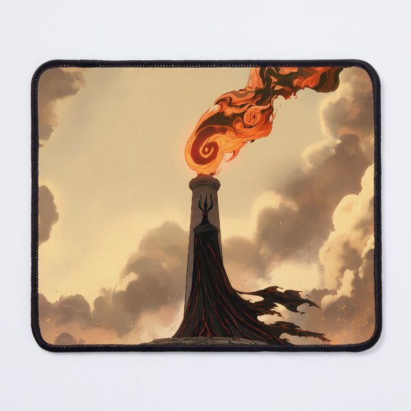 Item preview, Dark Shadow Lord Flaming Tower Fantasy Art designed and sold by Lunat1kk.