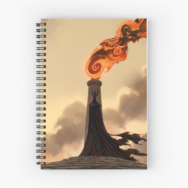 Item preview, Dark Shadow Lord Flaming Tower Fantasy Art designed and sold by Lunat1kk.