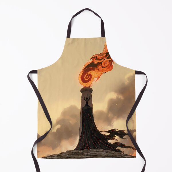 Item preview, Dark Shadow Lord Flaming Tower Fantasy Art designed and sold by Lunat1kk.