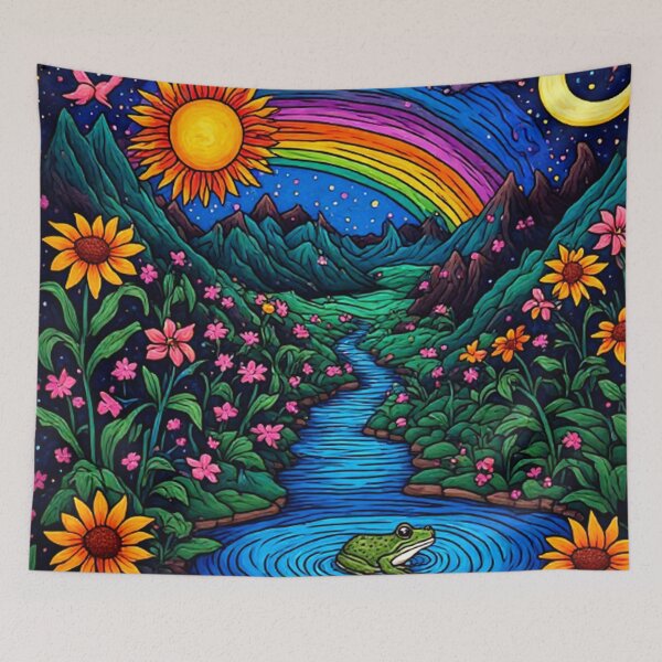 Item preview, 60's Nature Hippy Art designed and sold by TheDarkWardrobe.