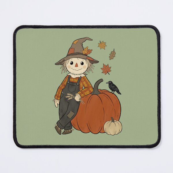 Item preview, Vintage Fall Scarecrow for Rustic Pumpkin Patch Season designed and sold by FreshVibe Prints.