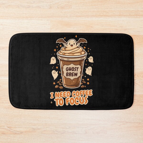 Item preview, Cute Halloween Ghost Brew I Need Coffee To Focus designed and sold by ArtsyExplorer.