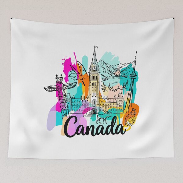 Item preview, Canada Travel Art – Canadian Landmarks designed and sold by EdwinkOne.