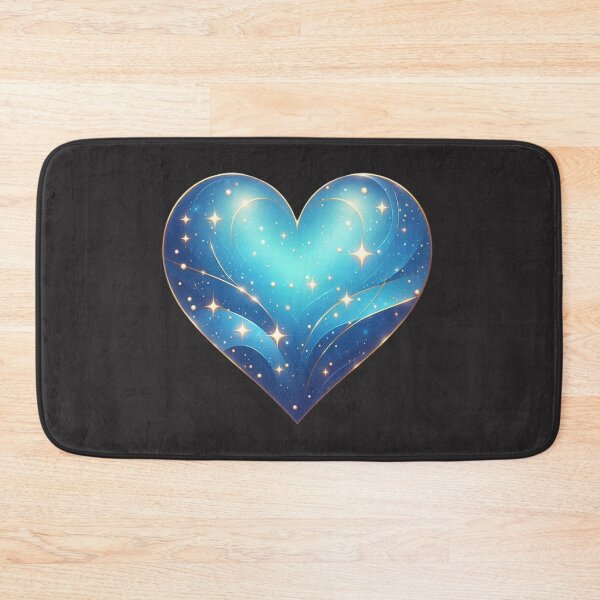 Item preview, Glowing Starry Magic Waves Heart designed and sold by TheRealmArt.
