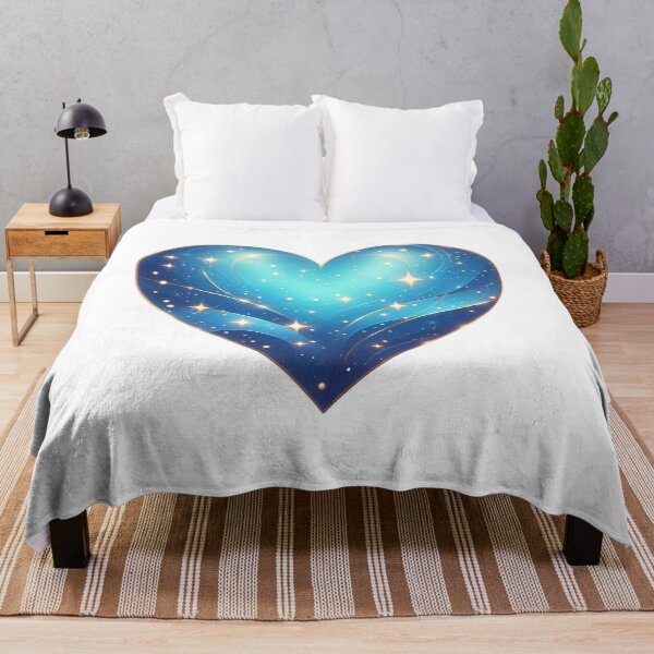 Item preview, Glowing Starry Magic Waves Heart designed and sold by TheRealmArt.