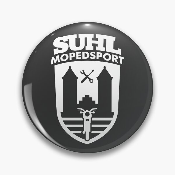Item preview, Simson S50 S51 Suhl Mopedsport Coat of Arms Logo (white) designed and sold by VEB Ostladen.