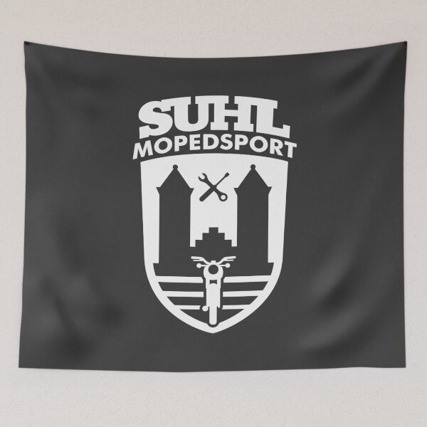 Item preview, Simson S50 S51 Suhl Mopedsport Coat of Arms Logo (white) designed and sold by VEB Ostladen.