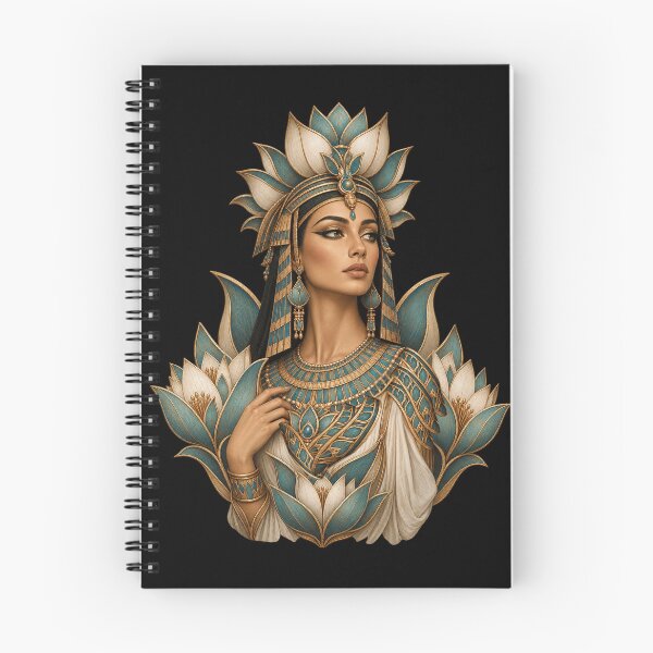 Item preview, Queen of the Lotus Nefertiti – Egyptian Botanical Goddess designed and sold by AnadAA.