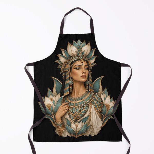 Item preview, Queen of the Lotus Nefertiti – Egyptian Botanical Goddess designed and sold by AnadAA.