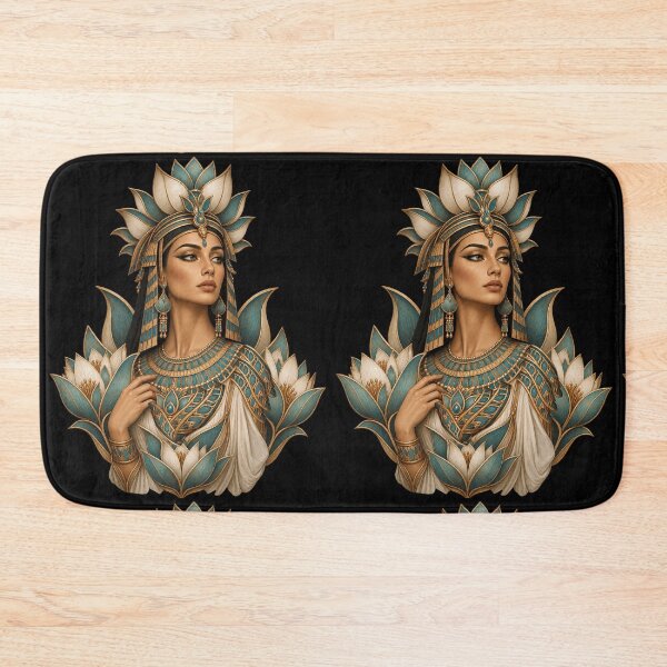 Item preview, Queen of the Lotus Nefertiti – Egyptian Botanical Goddess designed and sold by AnadAA.