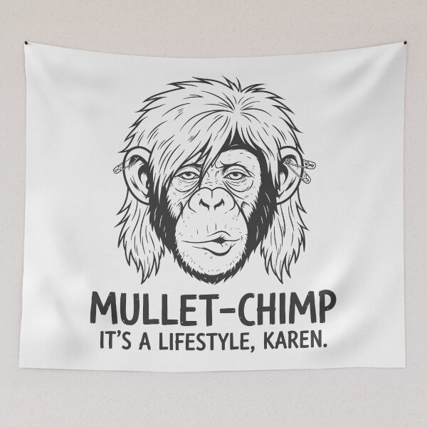 Item preview, Cool Mullet Chimp designed and sold by Amir Faysal.