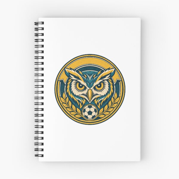 Item preview, Owl Football Club Vintage Badge Teal Gold Crest designed and sold by DriftcoreStudio.