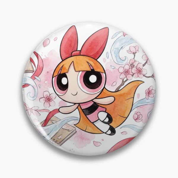 Item preview, Blossom Ice Power - Pink & Blue Glitter Retro Sticker designed and sold by 0Zetgest.