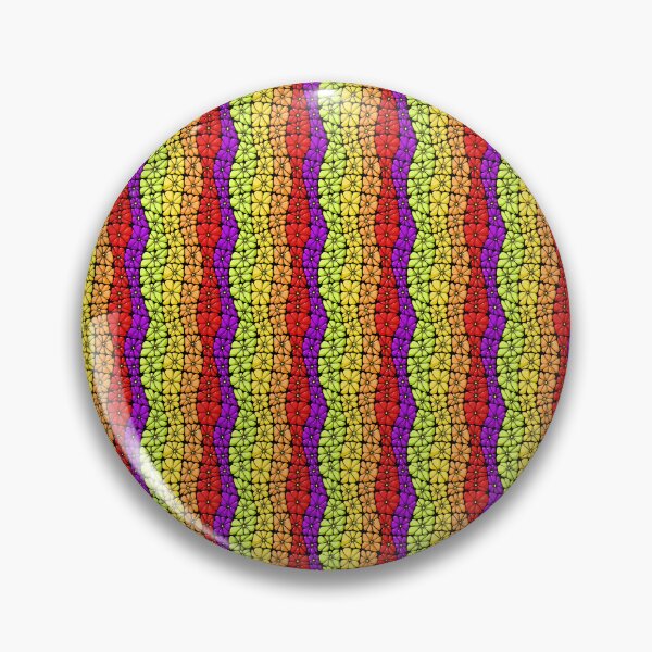 Item preview, Rainbow daisy pattern designed and sold by MistyLakeArt.