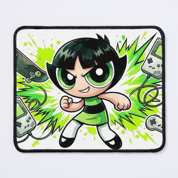 Item preview, Buttercup Ultimate Punch - Green Glitter Comic Art designed and sold by 0Zetgest.