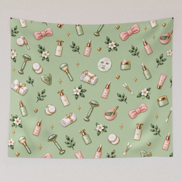 Item preview, Esthetician Skincare Essentials – Sage Green Spa Pattern designed and sold by HO•Designs.