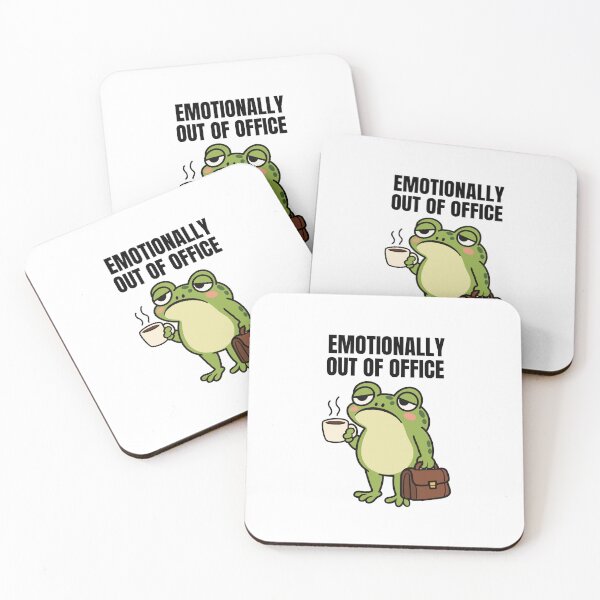 Item preview, Tired Frog – Emotionally Out of Office designed and sold by Kreativa1.
