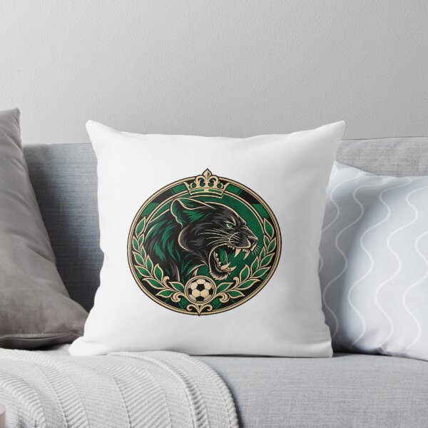 Item preview, Panther Crown Football Crest Black Emerald Badge designed and sold by DriftcoreStudio.