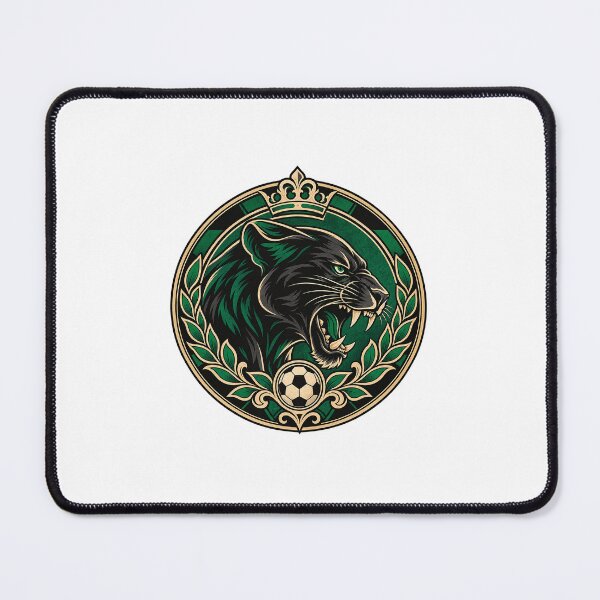 Item preview, Panther Crown Football Crest Black Emerald Badge designed and sold by DriftcoreStudio.