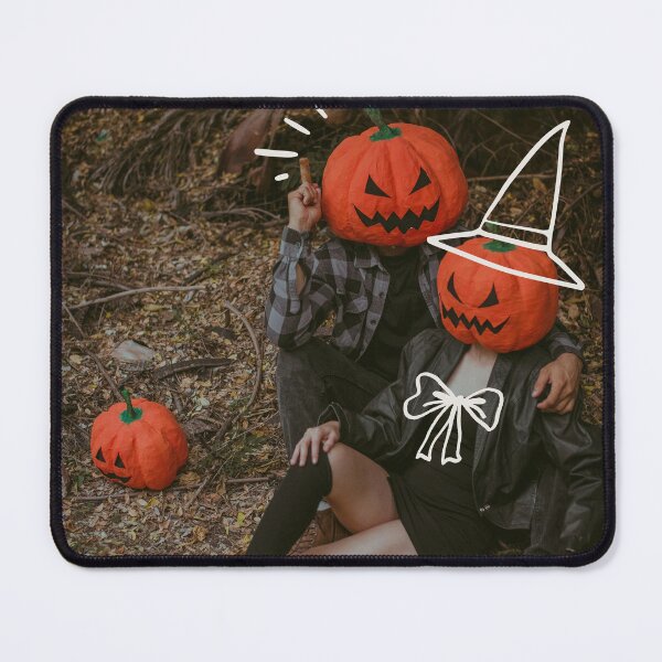 Item preview, Get Spooky With Me Pumpkin Couple Halloween Aesthetic designed and sold by The Lady Goblin's Goods.