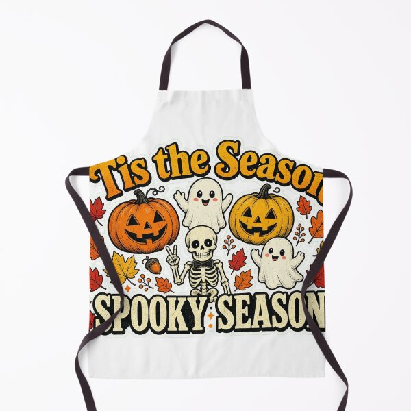 Item preview, Tis the Season Spooky Season Retro Halloween Pumpkin Ghost Tee designed and sold by GSideArtStore.