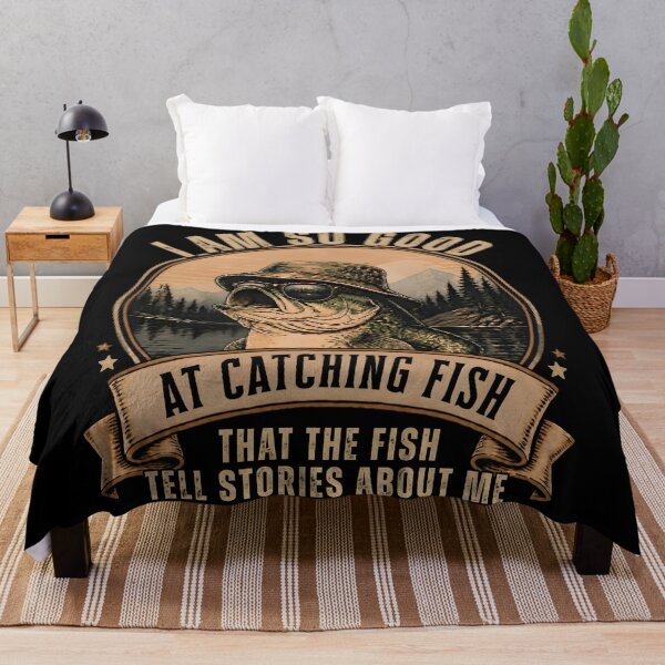 Item preview, I Am So Good At Catching Fish Funny Angler Stories Gifts T-Shirt designed and sold by LeSoniPapaPrint.