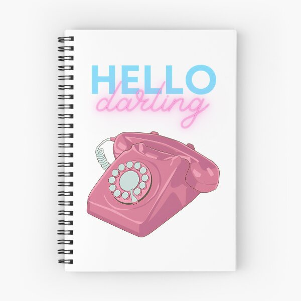 Item preview, Hello Darling - Retro Motif With Rotary Dial Telephone designed and sold by OmaElza.