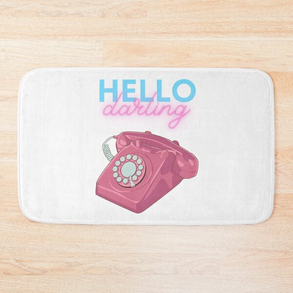 Item preview, Hello Darling - Retro Motif With Rotary Dial Telephone designed and sold by OmaElza.