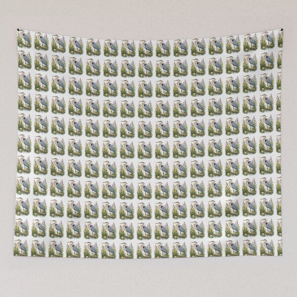 Item preview, Vintage Great Blue Heron Botanical Wetland Nature designed and sold by Moizento.