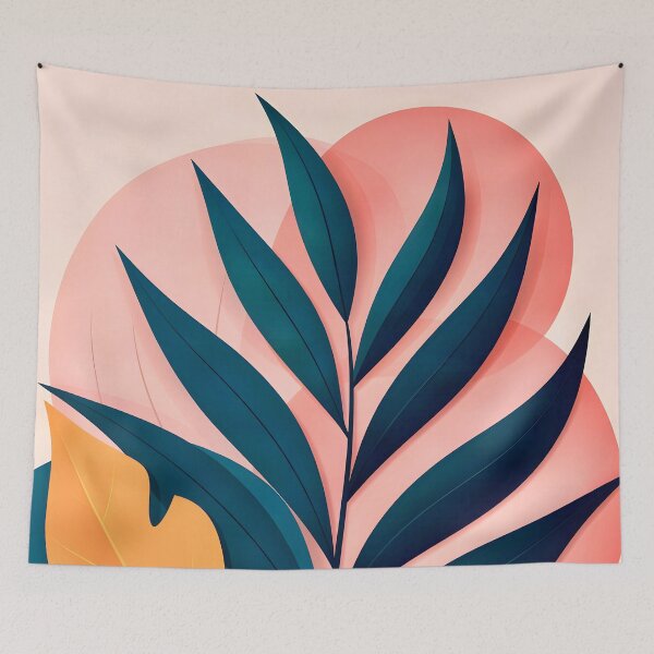 Item preview, Geometric Leaf Composition designed and sold by Vicky Brago-Mitchell®.