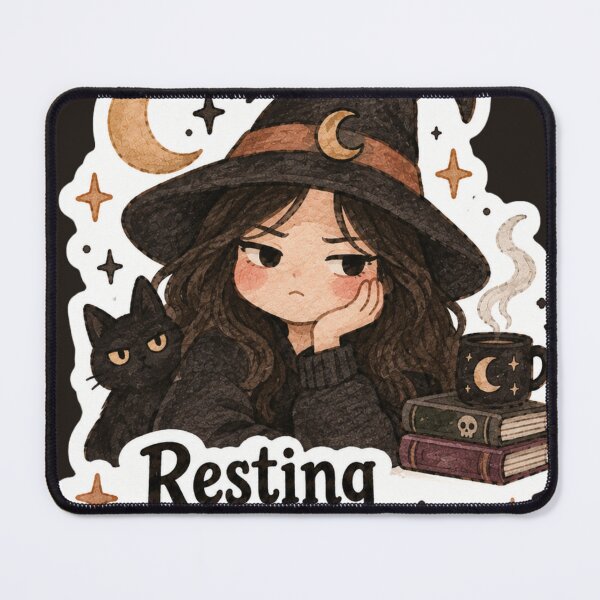 Item preview, Resting witch face | Aesthetic postcard designed and sold by AlxMn.