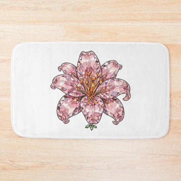 Item preview, Pink Lily Crystal Sticker - Morganite Diamond Flower designed and sold by Crystal Critters .