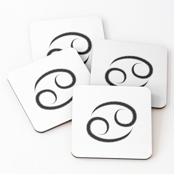 Item preview, Black Cancer Crab Zodiac Symbol Design designed and sold by pattern-archive.
