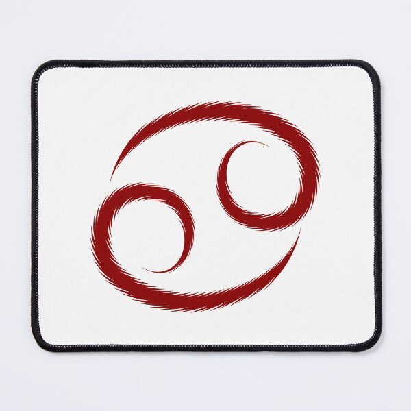 Item preview, Dark Red Cancer Crab Zodiac Symbol Design designed and sold by pattern-archive.