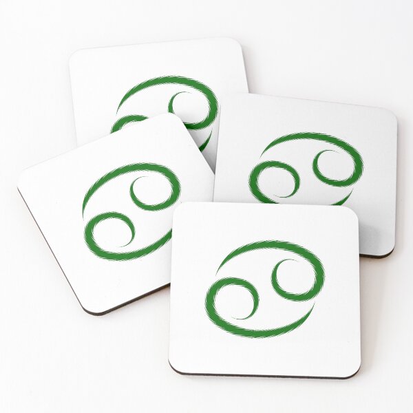 Item preview, Dark Green Cancer Crab Zodiac Symbol Design designed and sold by pattern-archive.