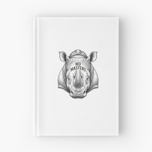 Item preview, No Masters Rhino Anti Capitalist Socialist Vintage Design    designed and sold by Owcomm.