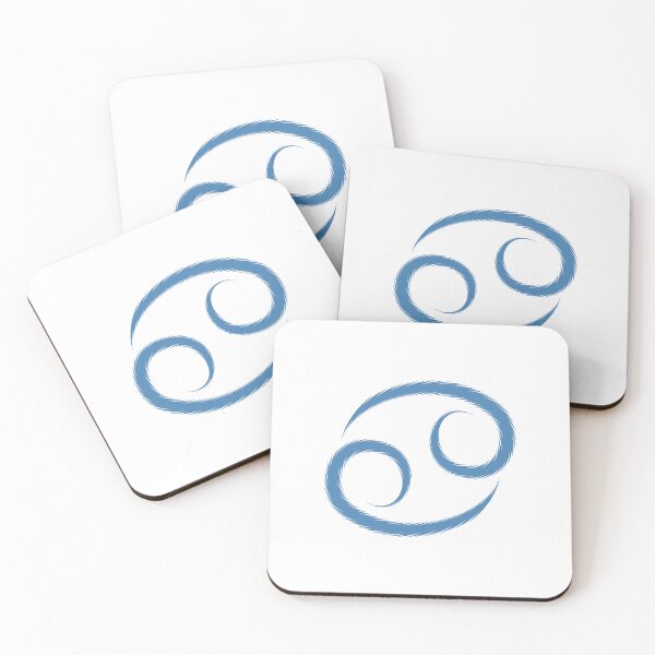 Item preview, Steel Blue Cancer Crab Zodiac Symbol Design designed and sold by pattern-archive.