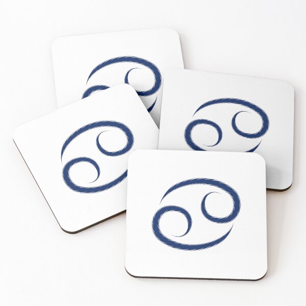 Item preview, Navy Blue Cancer Crab Zodiac Symbol Design designed and sold by pattern-archive.