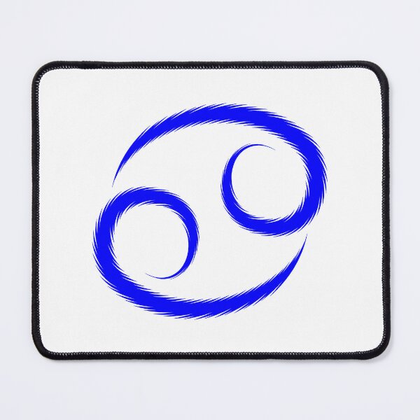 Item preview, Blue Cancer Crab Zodiac Symbol Design designed and sold by pattern-archive.
